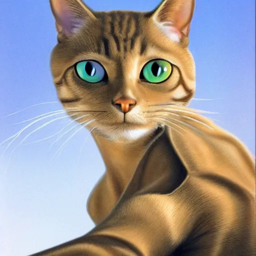 Prompt: A cyborg cat, realistic, sharp focus, 8k high definition, insanely detailed, intricate, elegant, art by Ralph McQuarrie