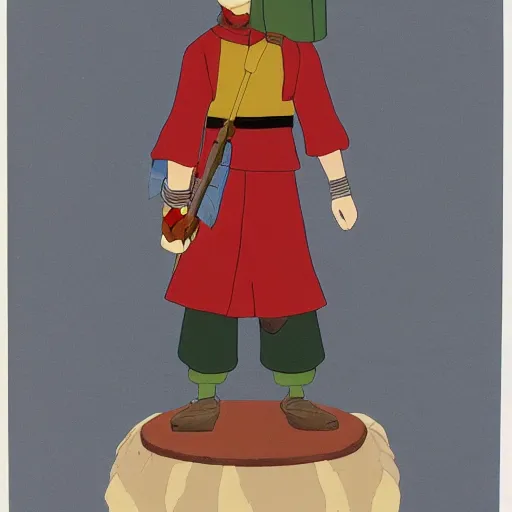 Image similar to ottoman foot - soldier, studio ghibli