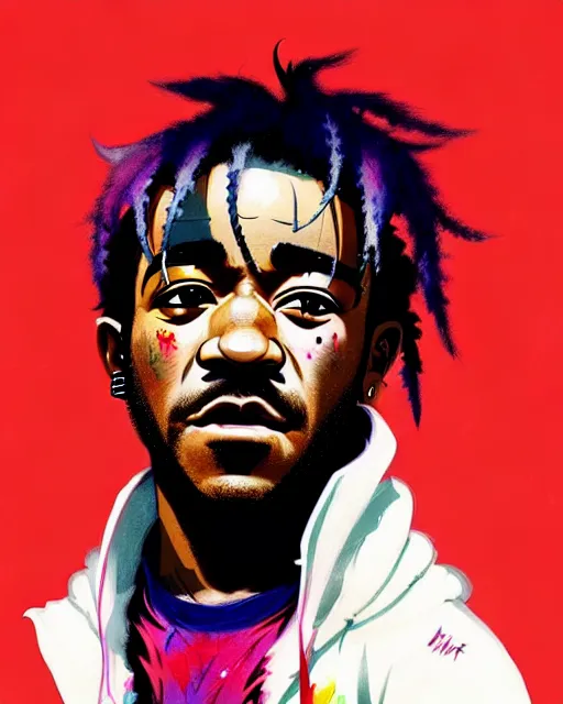 Image similar to a ultradetailed beautiful panting of lil uzi vert, by conrad roset, greg rutkowski and makoto shinkai, trending on artstation