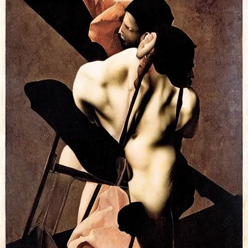 Image similar to NIN poster by Caravaggio.