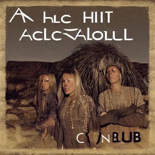 Image similar to an album cover for a neolithic era club hit