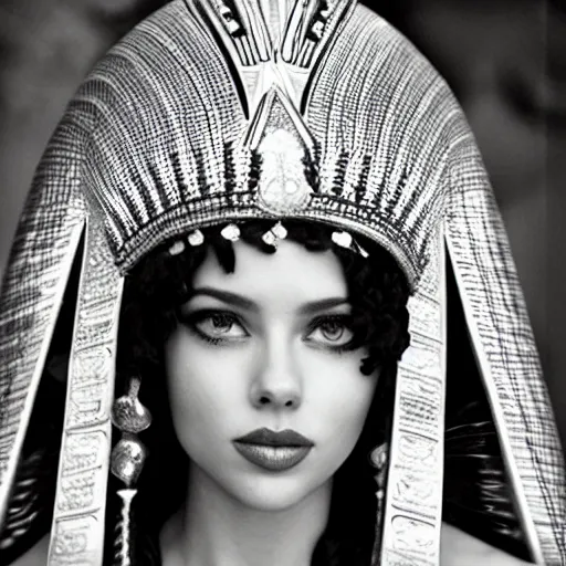 Prompt: Scarlett Johnasson as an Egytian goddess