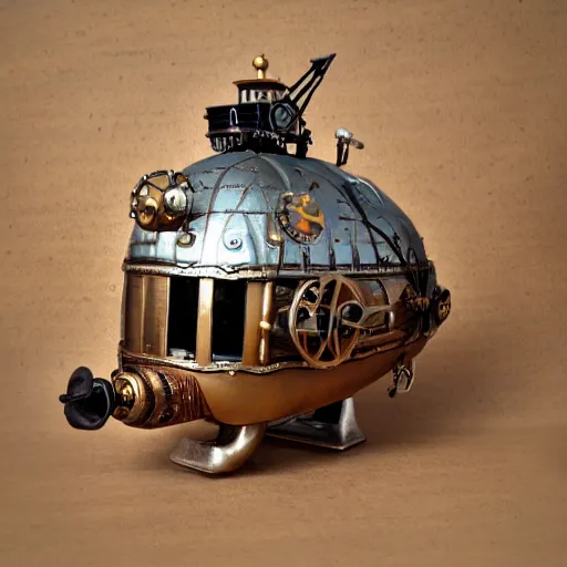 Image similar to steampunk airship, 35mm 8k product photo