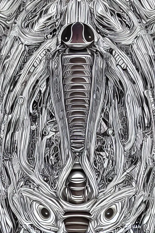 Image similar to isopod, symmetrical, highly detailed, digital art, sharp focus, trending on art station