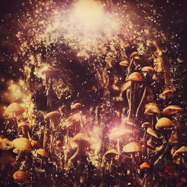 Image similar to double exposure of dally life, symbols of live, explosion, love is the most relevant theme, love is infinity, love is begin of all, 8 k resolution, artistic mode, artistic, trending on instagram, long exposure, love art, serious, fantasy and dreams vibes, mushrooms style and macro style