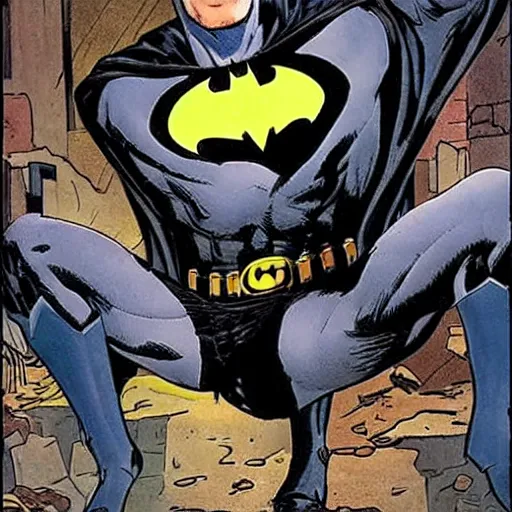 Image similar to batman is a puddle