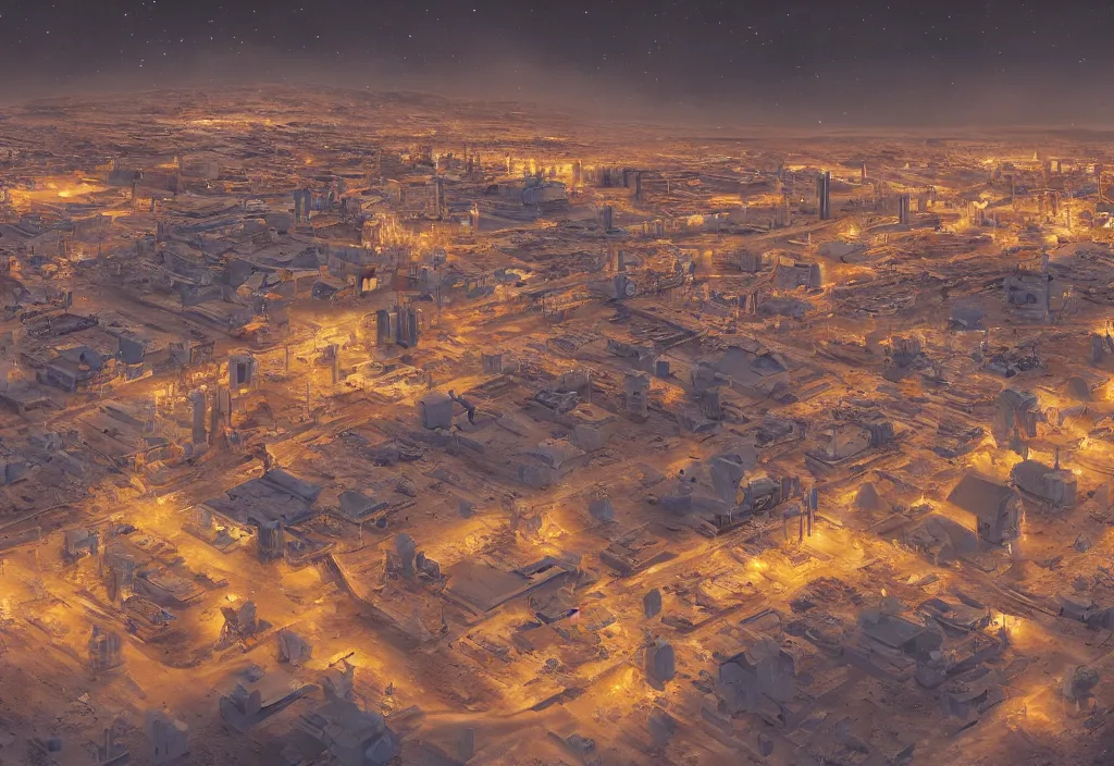 Image similar to accidentally wes anderson award - winning photograph of a norilsk russian lunar cosmic city, art by greg rutkowsky, trending on artstation, cinematic lighting, filmic grain, golden hour, detailed, 4 k