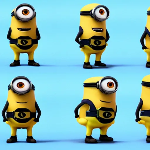 Image similar to minion as a bodybuilder, pixar, dreamworks, artstation