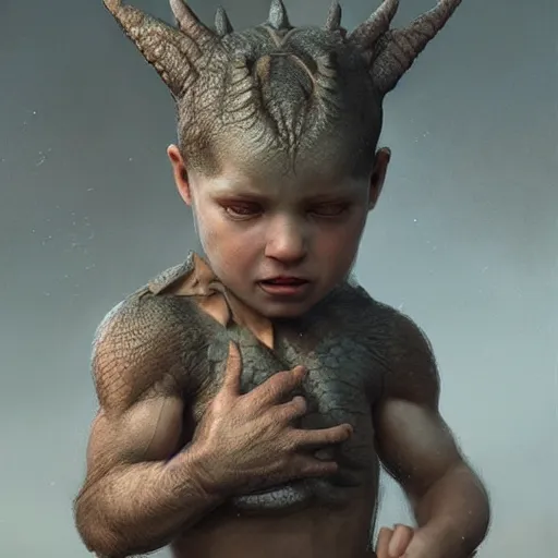 Image similar to photo realistic image of a baby dragon, stunning 3 d render inspired art by istvan sandorfi and greg rutkowski, perfect facial symmetry, realistic, highly detailed attributes and atmosphere, dim volumetric cinematic lighting,
