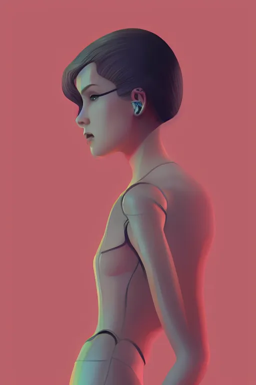 Image similar to portrait beautiful sci - fi girl, blade runner 2 0 4 9, futuristic desert city metropolis, digital art, pop art by hsiao - ron cheng