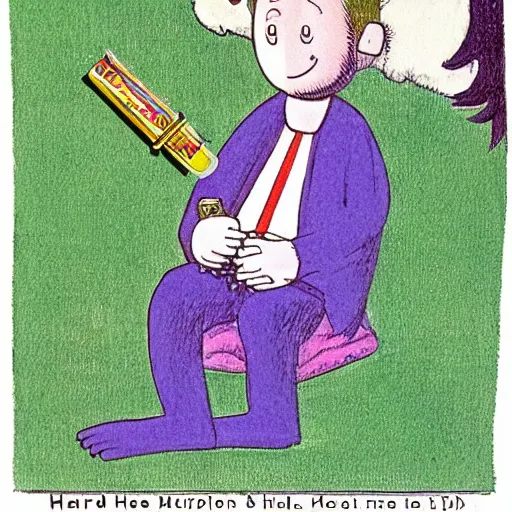 Image similar to Harold and the Purple Crayon by Maurice Sendak