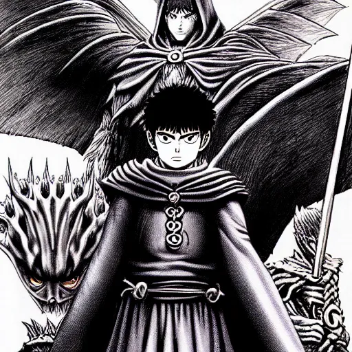 berserk manga panel, masterpiece, ultra realistic