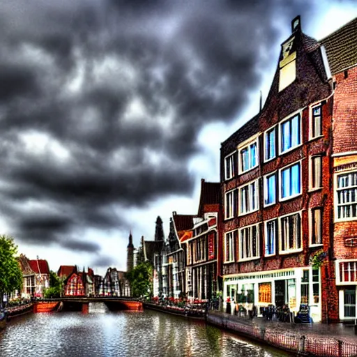 Prompt: alkmaar citycape hdr photo award winning