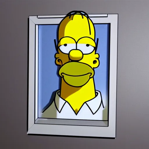 Image similar to 3d homer simpson