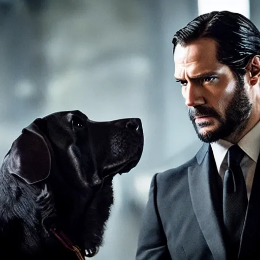 Prompt: Henry Cavill as John Wick