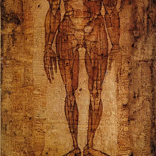 Prompt: Papyrus by Leonardo DaVinci