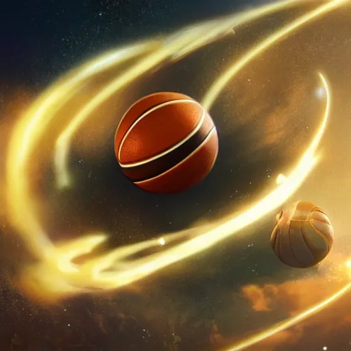 Prompt: a basketball player goddess rolling a planet on finger like a ball in space, highly detailed, digital painting, artstation, octane render, concept art, matte, sharp focus, illustration