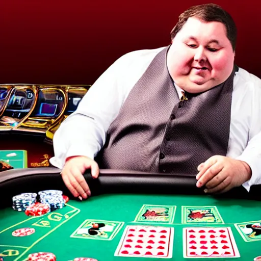 Image similar to fat cat gambling at a poker table smokey photo