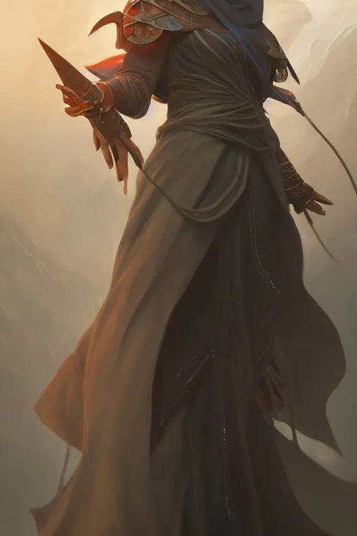 Image similar to a tiefling wizard, highly detailed, digital painting, artstation, concept art, smooth, sharp focus, illustration, Unreal Engine 5, 8K, art by Ross Tran and greg rutkowski and alphonse Mucha