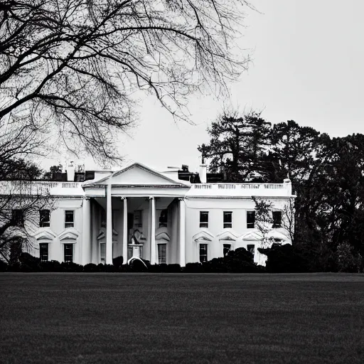 Prompt: liminal space photo of a white house in the middle of a field during noon