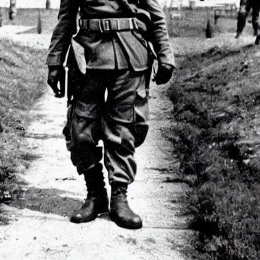 Image similar to mario as a soldier , historical photo