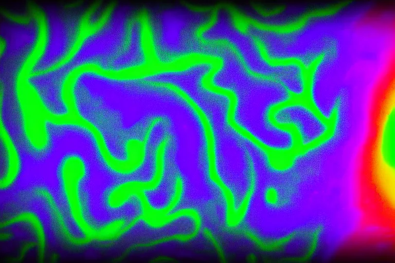 Image similar to an ultrasound of the first prismatic child made of perlin noise born in latent space