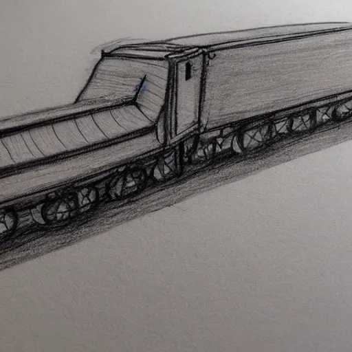 Image similar to table train, drawing, sketch, on paper