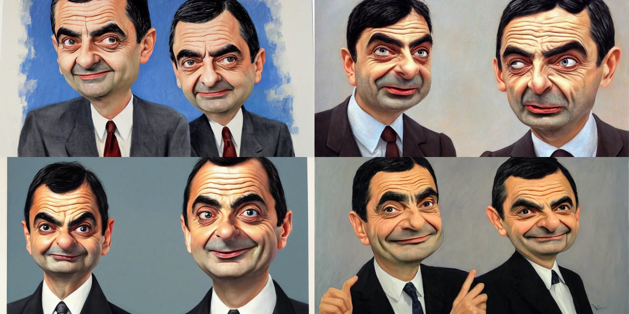 Prompt: 100 dollars with Mr Bean portret