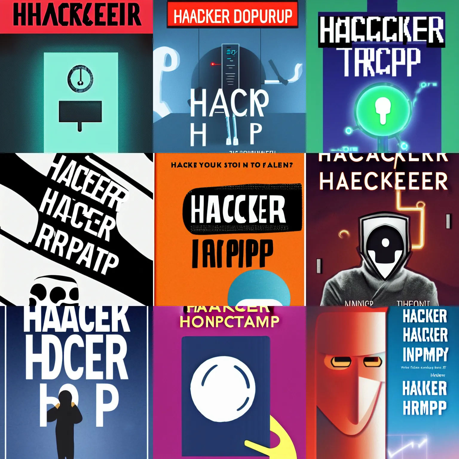 Prompt: ' hacker prompt ', book cover