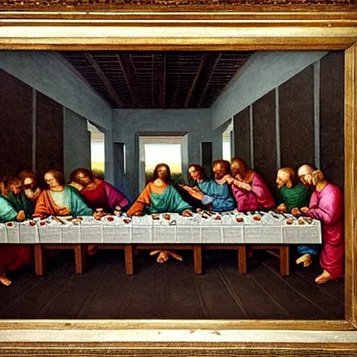 Prompt: the last supper as a aertsen pieter painting