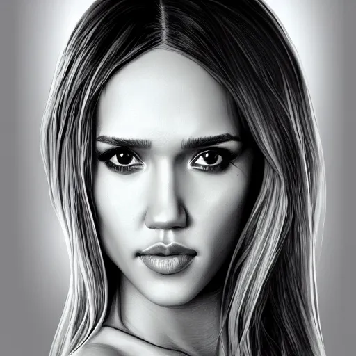 Image similar to ' a portrait of a jessica alba by artgerm'as a sculpture