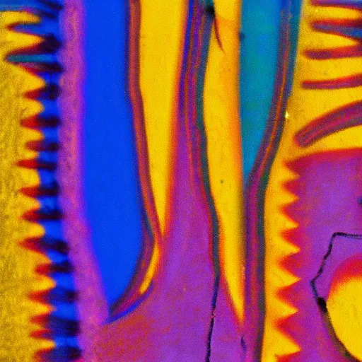 Prompt: dichromatism color graffiti style by pablo picasso golden hour sunlight microscopy