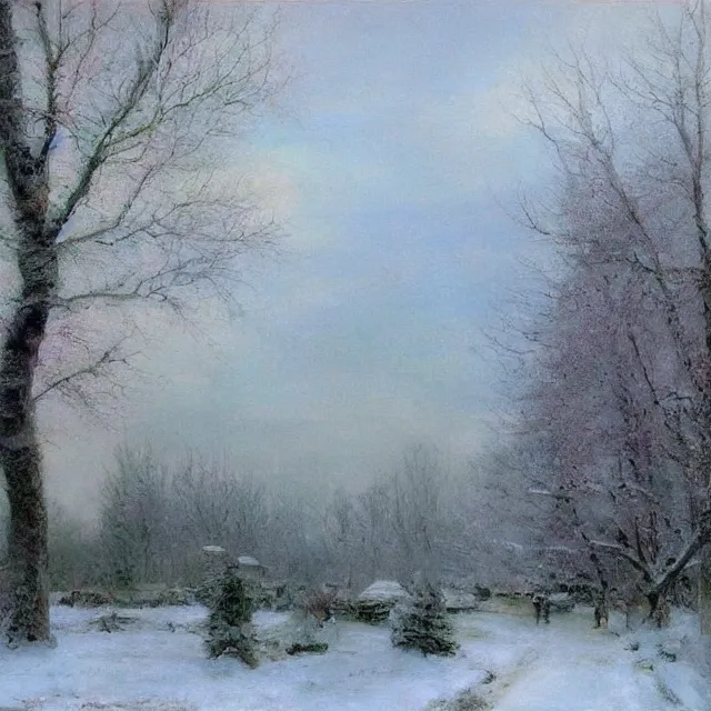 Image similar to if this long winter is finally over. beautiful matte painting, impressionism