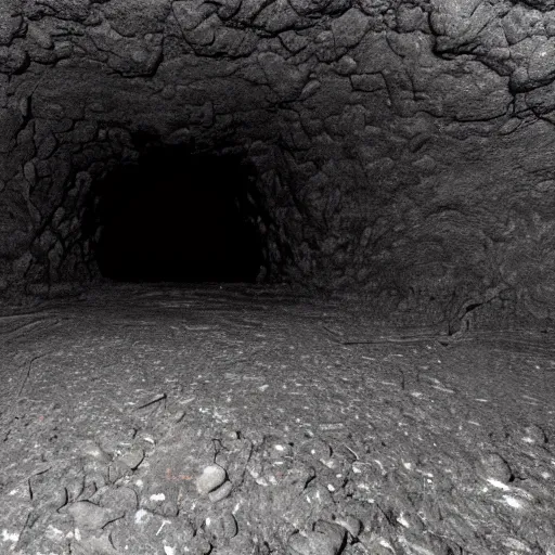 Image similar to insanely scary dark cave filled with void