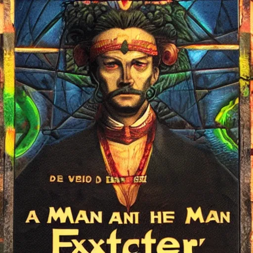 Image similar to a man known only as the exister, full color