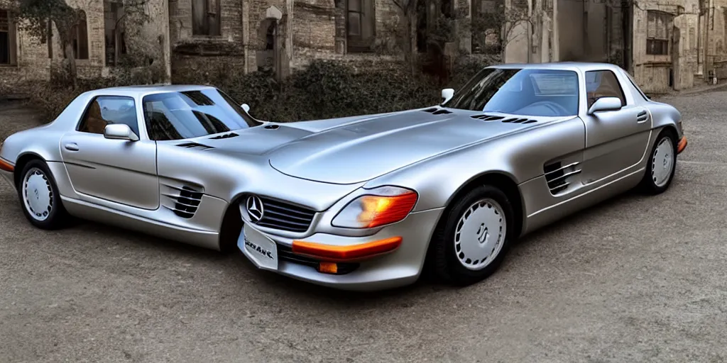 Image similar to “1980s Mercedes SLS, ultra realistic, 4K”