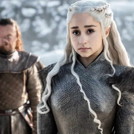 Image similar to still of ariana grande in game of thrones