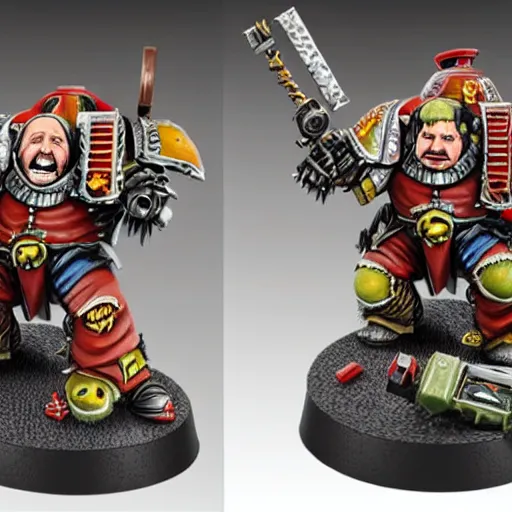 Image similar to danny devito painted wargaming miniature, warhammer 4 0 k, 4 k