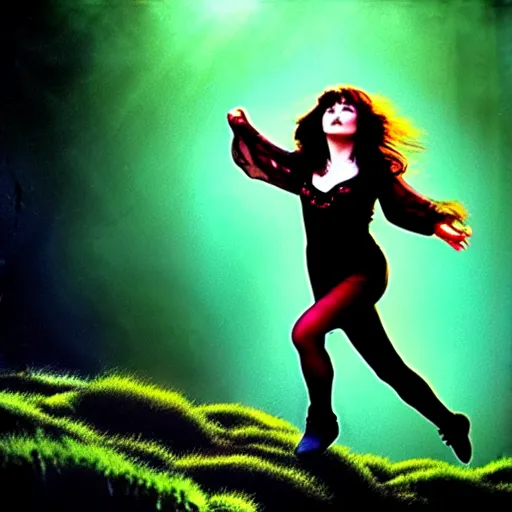 Image similar to Kate Bush Album Running up that hill, high resolution 4K HD