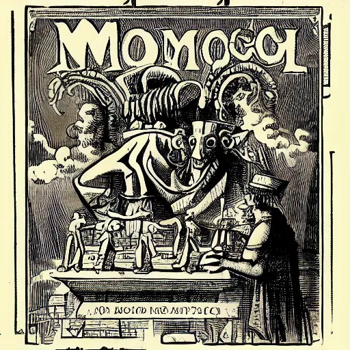 Prompt: Moloch with seven chambers