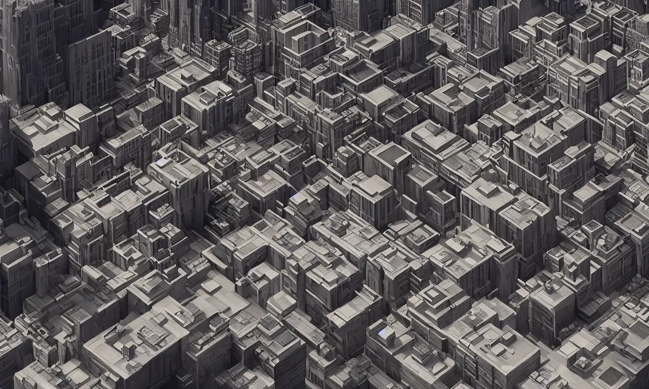 Prompt: downtown los angeles in the style of MC Escher, Maurits Cornelius Escher, unreal 5, hyperrealistic, octane render, cosplay, RPG portrait, dynamic lighting