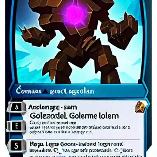 Image similar to topaz golem, legendary crystal construct
