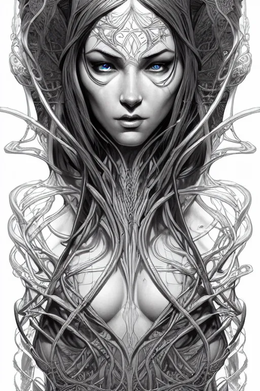 Image similar to digital art, centered elven ,intricate, veins, by James Jean and by artgerm , ultradetailed, charachter design, concept art, trending on artstation,