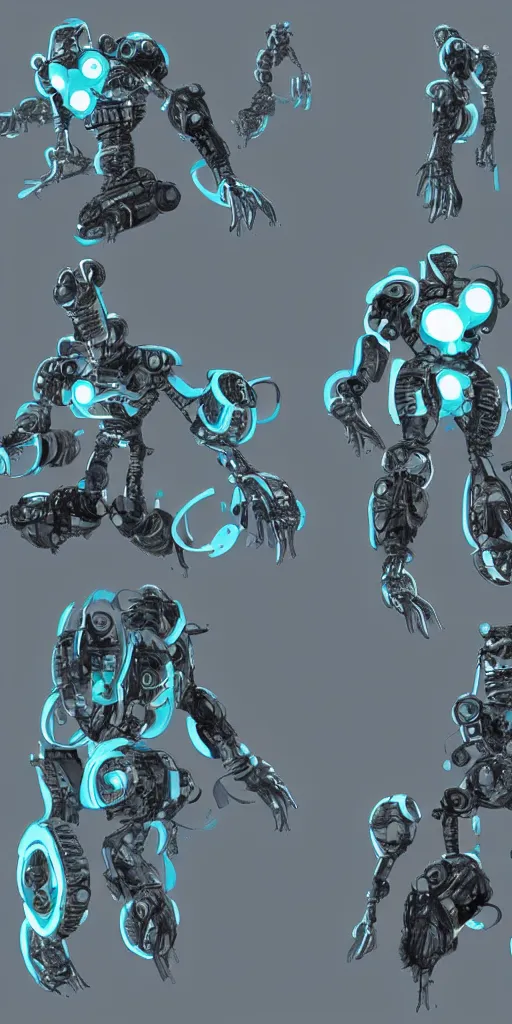 Image similar to concept art, nano robot editing and repairing human gene fragments.