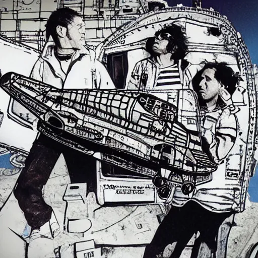 Image similar to crust-punks steal a space shuttle