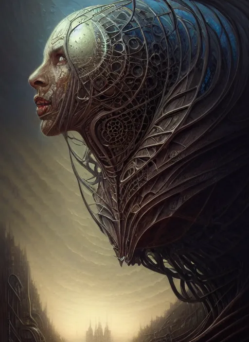 Prompt: portrait shot of a worlock, a scenic dystopian environment, intricate, elegant, highly detailed, centered, digital painting, artstation, concept art, smooth, sharp focus, illustration, artgerm, tomasz alen kopera, peter mohrbacher, donato giancola, joseph christian leyendecker, wlop, boris vallejo