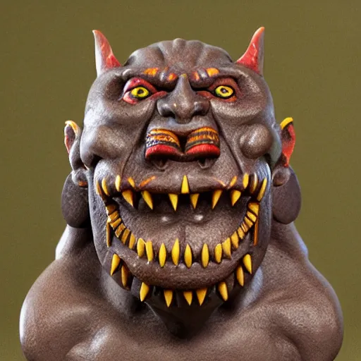 Image similar to moche orc sculpture