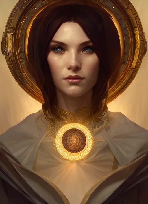 Image similar to perfectly - centered - portrait of a beautiful templar lady, light comes from the window, intricate, highly detailed, digital painting, artstation, concept art, smooth, sharp focus, illustration, unreal engine 5, 8 k, art by artgerm and greg rutkowski and alphonse mucha