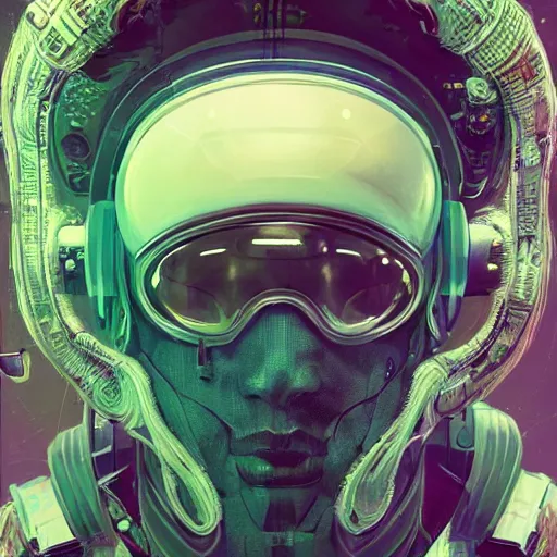 Image similar to hyperrealistic portrait of a squid monster astronaut, full body portrait, well lit, intricate abstract. cyberpunk, intricate artwork, by Tooth Wu, wlop, beeple. octane render,in the style of Jin Kagetsu, James Jean and wlop, highly detailed, sharp focus, intricate concept art, digital painting, ambient lighting, 4k, artstation