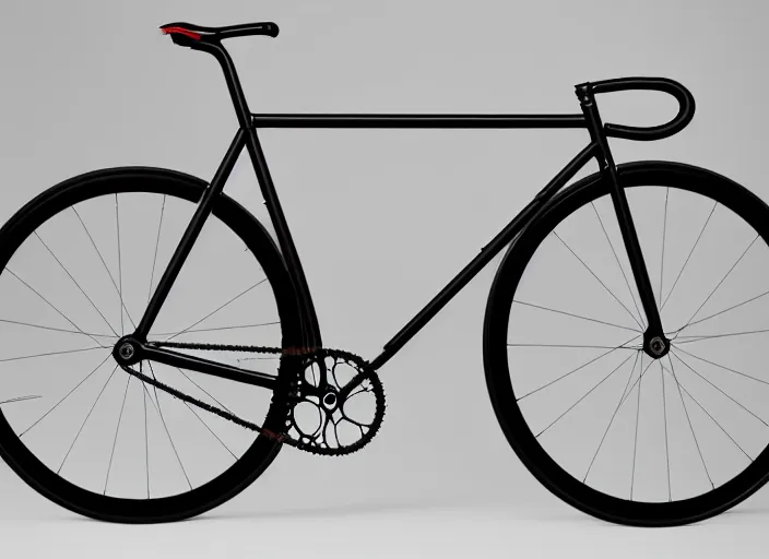 Prompt: prompt : hyperreal 8 k photo of unique wierd crazy pedalroom fixed gear yamaguchi 3 reshno samson njs fixed gear olympic bike frameset, mash sf, photo realistic hyper real, 1 4 4 bcd, track bike, intricate hyper detailed photograph, steel bike, engineering, track bike, carbon details, steel frame, pedalroom build